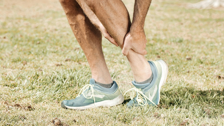 man struggling with a vein condition in his legs